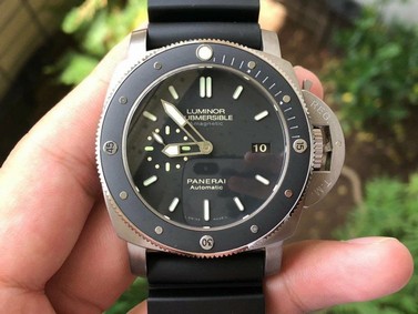 PAM389 O VSF 1:1 Best Edition on Black Rubber Strap P.9000 Super Clone V2 Replica