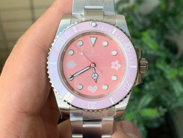 Submariner 116610 Blacken DLC Pink 904L Steel V6F 1:1 Best Edition VS3135 V2 Replica