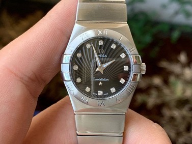 Constellation 38mm SS VSF 1:1 Best Edition Black Dial Diamonds Markers on SS Bracelet A8500 Super Clone Replica