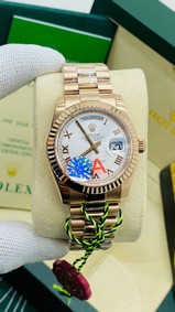 Rolex DayDate RG/RG White Dial High Version Replica
