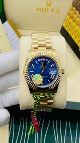 Rolex DayDate YG/YG Blue Dial Dial High Version Replica
