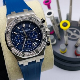 Audemars Piguet Royal Oak 38mm Blue Dial Rubber Strap Replica