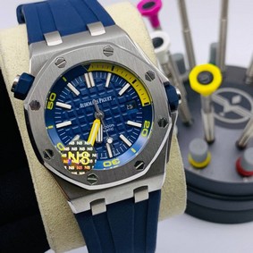 Audemars Piguet Blue Dial Diver High Version Rubber Strap Replica
