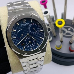 Audemars Piguet Royal Oak Silver Blue Dial Chrono Replica