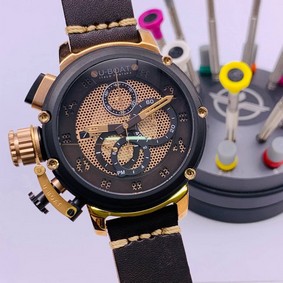 U-Boat Classico Tungsten Brown Gold Dial High Version Replica