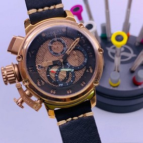 U-Boat Classico Tungsten Brown Gold Dial High Version Replica