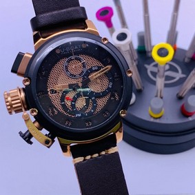 U-Boat Classico Tungsten Brown Gold Dial High Version Replica