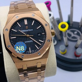 Audemars Piguet Black Dial Chrono High Version Gold Replica