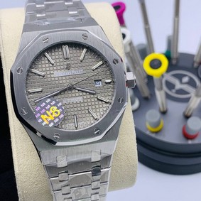 Audemars Piguet Royal Aok Grey Dial Skeleton High Version on SS Strap Replica