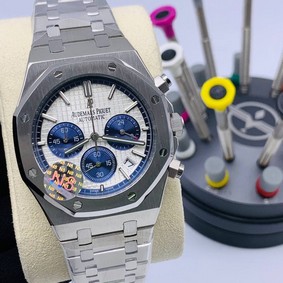 Audemars Piguet Blue White Dial Chrono High Version Replica