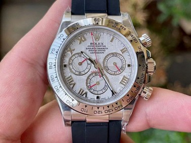 Daytona 116509 ‘Meteorite’ Noob 1:1 Best Edition 904L SS Case and Bracelet SA4130 V4 Replica