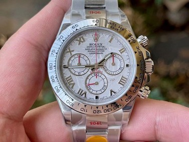Daytona 116509 ‘Meteorite’ Noob 1:1 Best Edition 904L SS Case and Bracelet SA4130 V4 Replica Watch