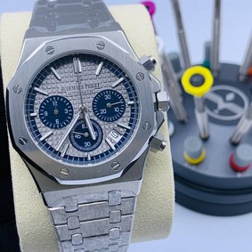 Audemars Piguet Blue Grey Dial Chrono High Version Replica