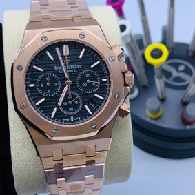 Audemars Piguet Black Dial Chrono High Version Gold Replica
