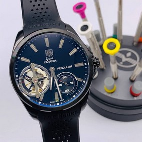 Tag Heuer Carrera Pendulum Black Chrono High Version Replica Watch