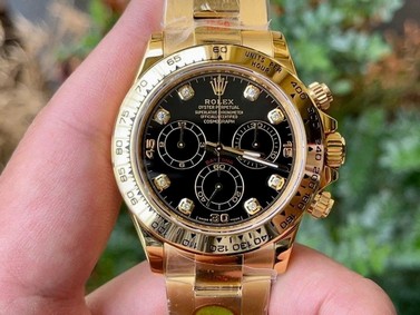 Daytona 116508 YG Noob 1:1 Best Edition 904L SS Case and Bracelet YG Diamonds Dial SA4130 V4 Replica