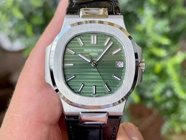Nautilus 5711 SS 3KF Green Textured Dial Replica Watch