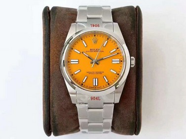 Rolex Oyster Pert 41mm 124300 904L SS/SS Yellow GMF A3230 Replica