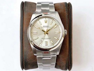 Rolex Oyster Pert 41mm 124300 904L SS/SS Silver GMF A3230 Replica