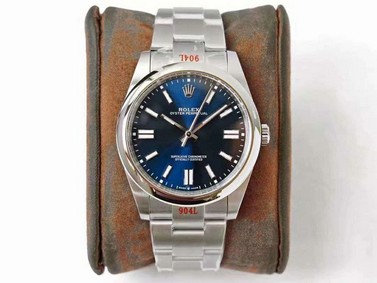 Rolex Oyster Pert 41mm 124300 904L SS/SS Blue GMF A3230 Replica