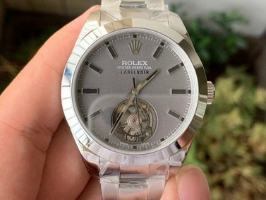 Rolex Milgauss Label Noir 43mm SS/SS Grey JBF Tour Replica