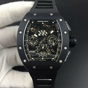 Rcihard Mille 011 Felipe Massa LE PVD/VRU Blk/Blk Replica