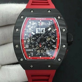 Richard Mille 011 Lotus F1 Red/Blk FC/RU Skele/Red KVF Replica