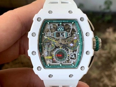 Richard Mille 011-03 Flyback Chrono Le Mans CER/RU Wht KVF Replica