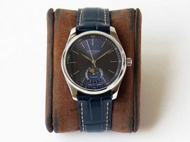 Longines Master Moonphase SS/LE Blue/Stk GF Replica