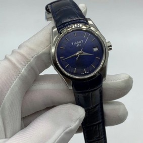 Tissot Classic White Dial Blue Leather Strap Replica