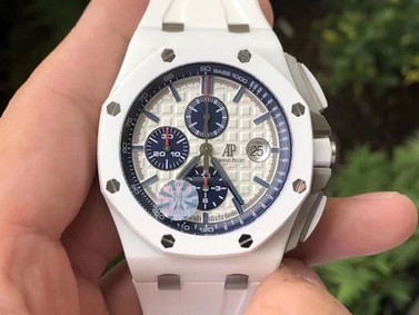 Royal Oak Offshore 44mm Updated White Ceramic JF 1:1 Best Edition A3126 V2 Replica