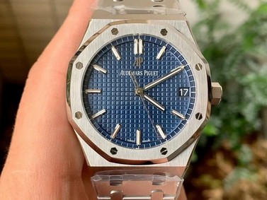 Royal Oak 41mm 15500 Basel SS/SS Blue ZF MY9015 Replica