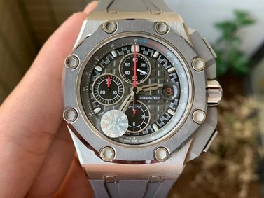 Royal Oak Offshore 44mm Titanium Michael Schumacher 1:1 JF Best Edition A3126 (Free XS Strap) V2 w/ Cyclops Replica